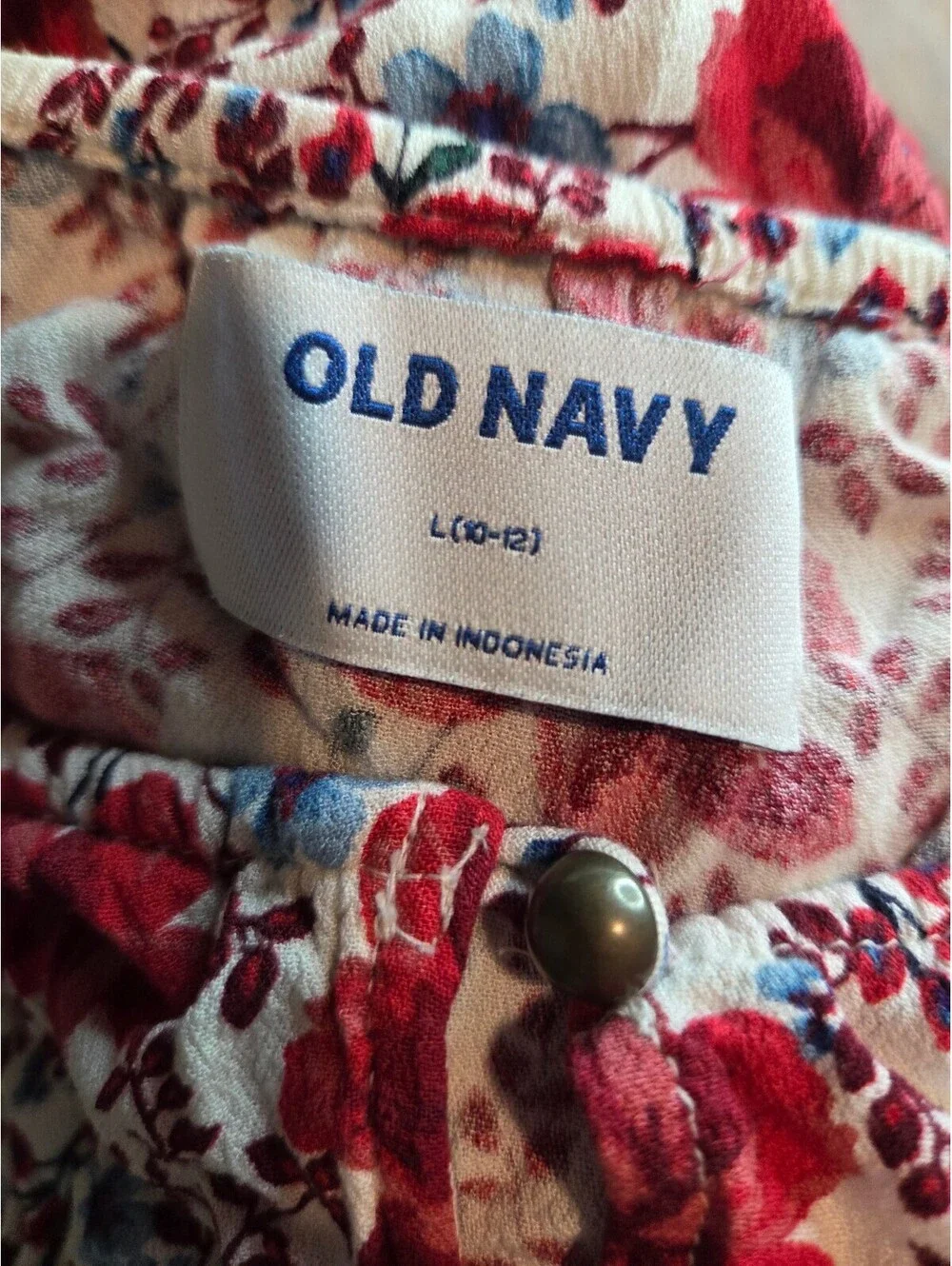 Old Navy Floral Jumpsuit Size L (10-12)